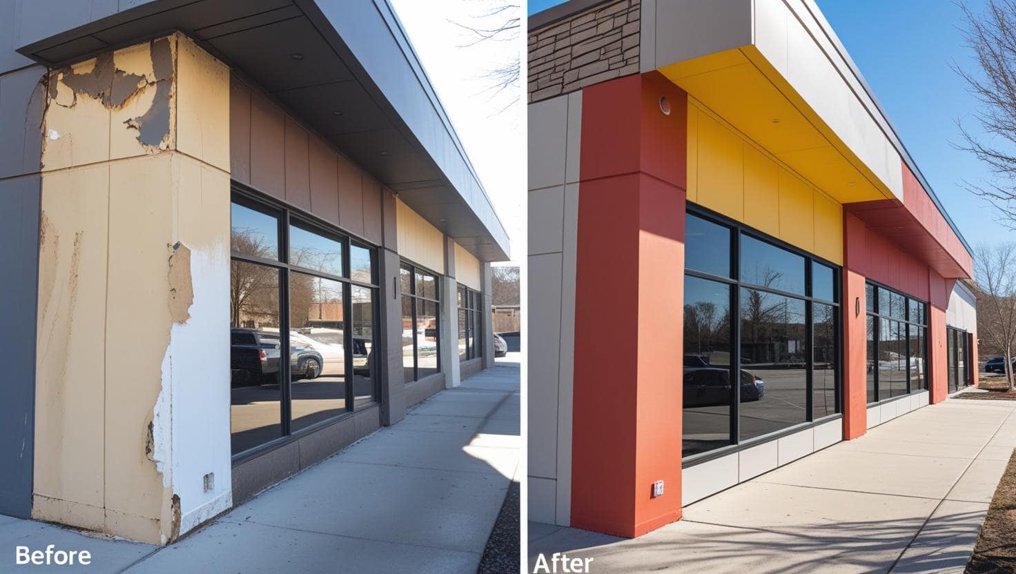 commercial repaint in McHenry, Illinois