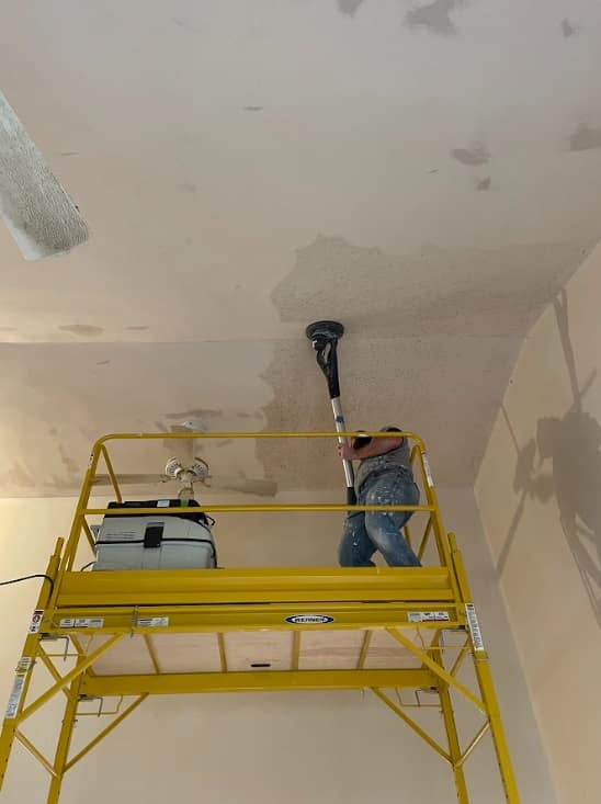 pop corn ceiling removal